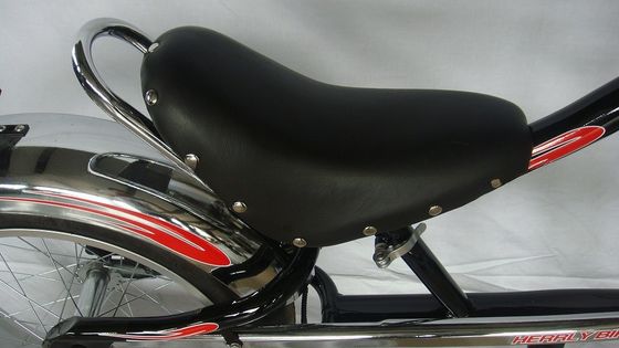 Chopper Bike Black Low Rider Fashion Bike con freno a disco F R V-Brake Technology