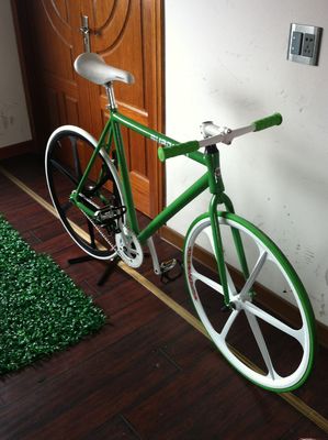 Bicicletta a marcia fissa a colori personalizzati con telaio in lega di alluminio e ruota piccola in lega di magnesio
