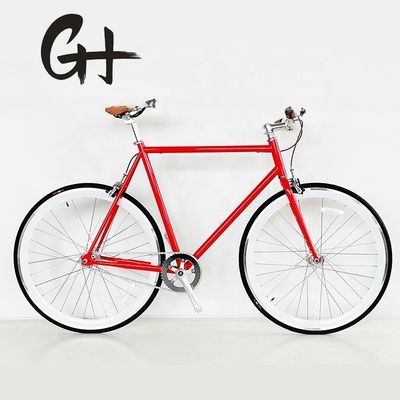CE certificato 700C 4130 CR-MO Cornice in acciaio Bicicletta a marcia fissa con sistema di frenatura a calibro