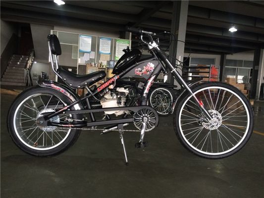 26 Inch Cruiser Motorcycle Bicicleta con 4 tempi Motore a gas Motore a benzina Kit V freno