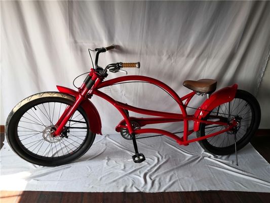 Fat Tire 26&quot; Beach Cruiser Bike estesa con telaio in acciaio e tecnologia dei freni a disco