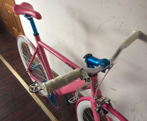 ODM Logo OEM Colore 700C Single Speed Track Bike con telaio e forcella in alluminio leggero