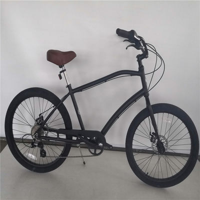 Adulto 3 velocità 24 pollici 3,0 pollici gomma grassa Beach Cruiser Bike con doppia parete di alluminio bordo