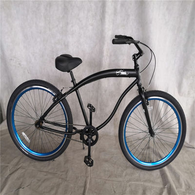 Adulto 3 velocità 24 pollici 3,0 pollici gomma grassa Beach Cruiser Bike con doppia parete di alluminio bordo