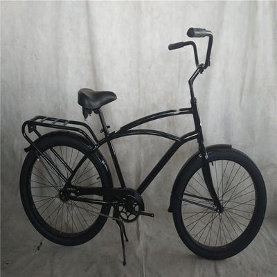 Adulto 3 velocità 24 pollici 3,0 pollici gomma grassa Beach Cruiser Bike con doppia parete di alluminio bordo