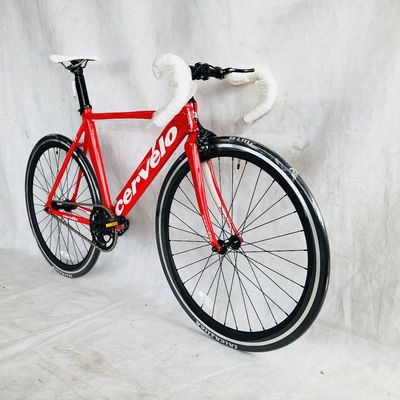 12 kg 700C Single Speed Track Aluminium Frame Fixed Gear Bike con forchetta in fibra di carbonio