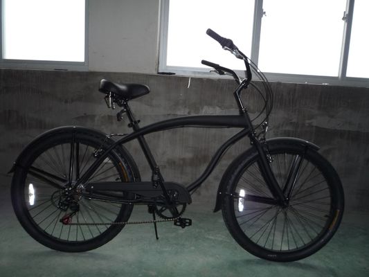 Doppio freno in V 26&quot; 2.125 Pneumatico a parete bianca telaio in acciaio Shimano 7 velocità OEM personalizzato per adulti CE CPSC USA Market Beach Cruiser Bicicleta