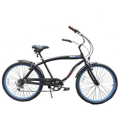 Doppio freno in V 26&quot; 2.125 Pneumatico a parete bianca telaio in acciaio Shimano 7 velocità OEM personalizzato per adulti CE CPSC USA Market Beach Cruiser Bicicleta