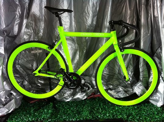 Colore 700C Verde Bicicleta a velocità fissa con Neon Nights Vernice luminosa al buio
