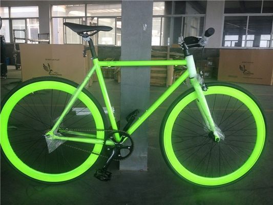 Colore 700C Verde Bicicleta a velocità fissa con Neon Nights Vernice luminosa al buio