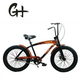 26*2.125 Pneumatici stile vintage Adulto 26 pollici Single Speed Retro Chrome Beach Cruiser Bike Bicicleta