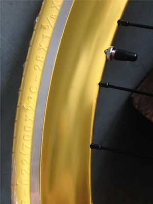 Set di ruote per biciclette a marcia fissa 700C personalizzato con colore Pantone e buco a spigoli 32-40H