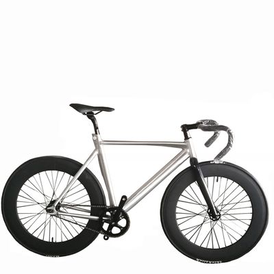 700C CE OEM 7005 Legatura di alluminio marcia fissa single velocità adulto 80MM Rim Carbon Fork Track Bike