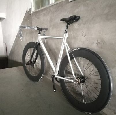 700C CE OEM 7005 Legatura di alluminio marcia fissa single velocità adulto 80MM Rim Carbon Fork Track Bike