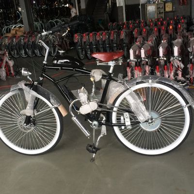 26 pollici Cruiser Bicicletta Motore a benzina Motore a bicicletta Motore a 2 tempi 50cc Dislocamento