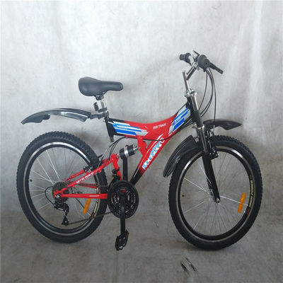Cornice in acciaio 18 velocità in discesa MTB Ciclo Full Dual Suspension Mountain Bike 24 per OEM