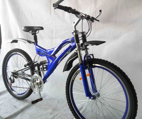 Cornice in acciaio 26&quot; 21S Full Suspension Mountain Bike per la personalizzazione OEM certificata CE