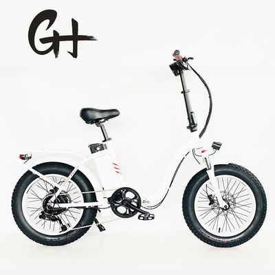 Alta velocità 48V 1000W Fat Tire 4.0 Snow Tire Electric Folding Bike con Shimano 7 velocità