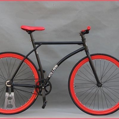 GHBIKE 700c 23C Fixie Bike Fixed Gear Bike Single Speed Bike Frame Materiale acciaio