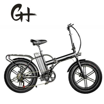 750W 1000W 48V Fat Tire 4,0" Folding Silver Frame 5 Specchi Electric Folding Bike 20 Inch