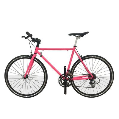 Aluminico senza fili Stem 700C Hi-Ten Steel Frame Sunrace 14S Velocità bici stradale per adulti