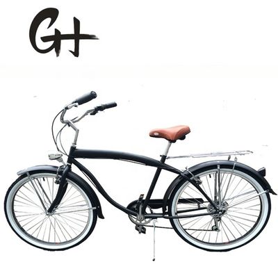 Cornice dura 26&quot; Dimensione ruota Shimano 7 velocità American Rear Rack Uomini Beach Cruiser Bike