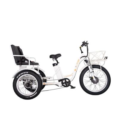 Taxi rickshaw elettrico con motore da 48V 1000W Bafang Crank e gomma Kenda 24*4.0