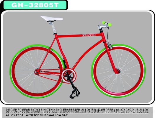 Accessibile RED MIX BULE Colorato Fixed Gear Bike Fixie Bike con tronco d'acciaio 10kg