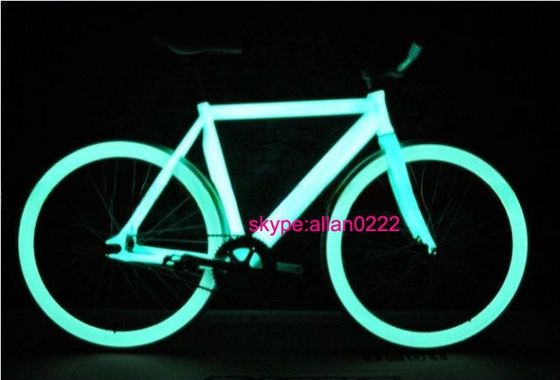 Aluminio 700C FIXED GEAR BICYCLE Brilla al buio Leggera e resistente