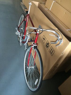 700C Road Bike con telaio Hi-Ten in acciaio Shimano 14S Classical e freno caliper