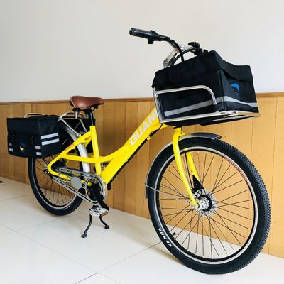 35V 350W 8.8AH batteria al litio 26&quot; Fast Food Cargo Delivery Bici elettrica per donne adulte 25KM/H CE mercato europeo