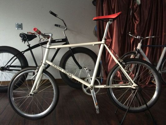 Bicicletta a marcia fissa da 20 pollici Mini Bicicletta stradale con telaio in acciaio e cerchiera in alluminio