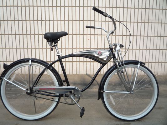 17kg 26inch 68Spokes Rim Sliver colore CP telaio Vernice cromata a velocità singola OEM/ODM uomini bicicletta da crociera spiaggia