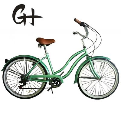 44T Crankset 26*2.125&quot; Colore pneumatico OEM ODM Shimano 7 velocità Lady Girl Beach Cruiser Bike