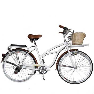 26&quot; Shimano 7 Speed Donna Lady USA 26*2.125 Ragazza Pneumatici Bianchi Beach Cruiser Speed Bike