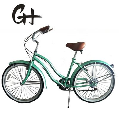 44T Crankset 26*2.125&quot; Colore pneumatico OEM ODM Shimano 7 velocità Lady Girl Beach Cruiser Bike