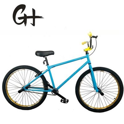 Bicicletta BMX a velocità singola a colori personalizzati da 26 pollici con telaio in acciaio Hi-Ten e certificazione CE