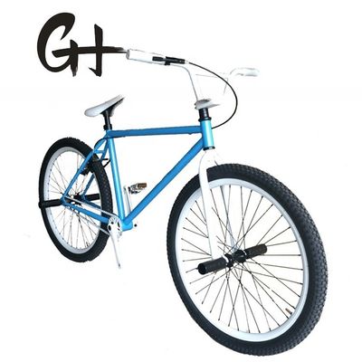Bicicletta BMX a velocità singola a colori personalizzati da 26 pollici con telaio in acciaio Hi-Ten e certificazione CE