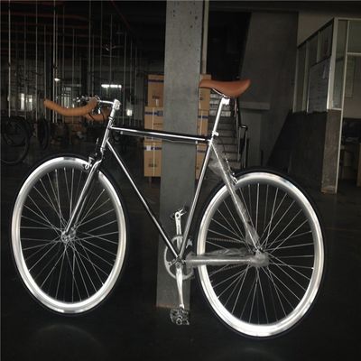 NO Pieghevole 700C Chrome Color Single Speed Adulto Corsa Fixie Bike da OEM Taiwan Parti