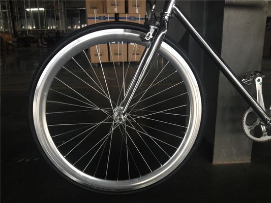NO Pieghevole 700C Chrome Color Single Speed Adulto Corsa Fixie Bike da OEM Taiwan Parti