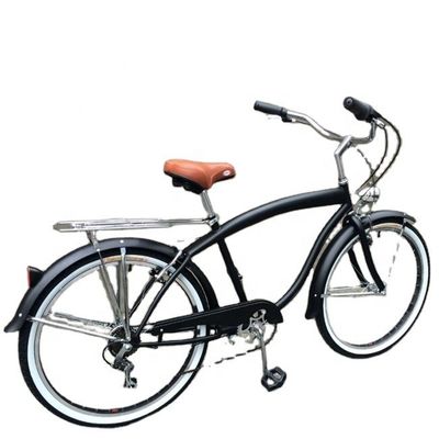 17 kg Leggere 26 pollici Cornice dura Non ammorbidito posteriore 7 velocità Uomini Beach Cruiser Bikes