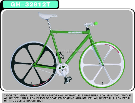 Bicicletta a marcia fissa in lega di alluminio 700C personalizzata con peso lucido di 13 kg e colore Pantone