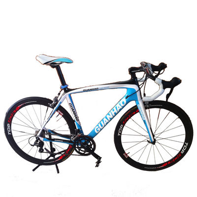 700C Cornice di bicicletta in carbonio con materiale di forchetta in fibra di carbonio e manubrio in carbonio