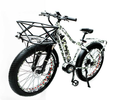 48V 17AH 1000W BaFang Central Motor Electric Mountain Bike con pneumatici da neve di 26 pollici