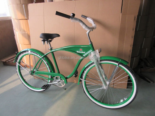 Versatile 26 pollici di Acciaio Cornice Uomini Beach Cruiser Bicicleta per la promozione Gloss Peso 19KGS