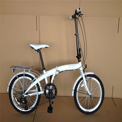 Bicicletta pieghevole unisex da 20 pollici per adulti leggera con set di ruote in alluminio a 7 velocità