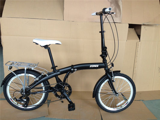 Bicicletta pieghevole unisex da 20 pollici per adulti leggera con set di ruote in alluminio a 7 velocità