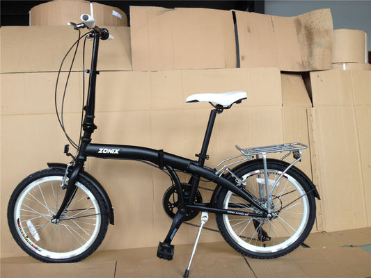 Bicicletta pieghevole unisex da 20 pollici per adulti leggera con set di ruote in alluminio a 7 velocità