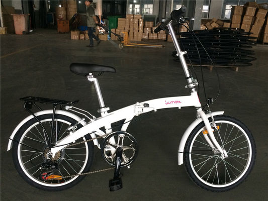 Bicicletta pieghevole unisex da 20 pollici per adulti leggera con set di ruote in alluminio a 7 velocità