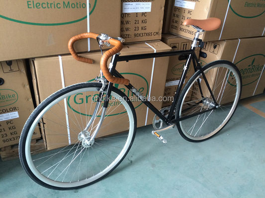 700C Single Speed Fixed Gear Bike con R Caliper Brake Vintage Drop Bar Fixie Bike